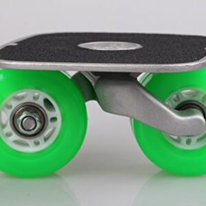 JINCAO Green Portable Roller Road Drift Skates Plate Anti-Slip Board Aluminum Truck with PU Wheels with ABEC-7 608 Bearings