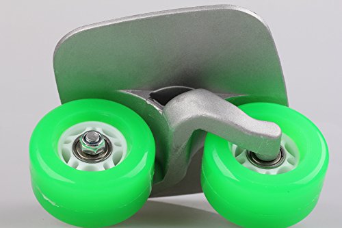 JINCAO Green Portable Roller Road Drift Skates Plate Anti-Slip Board Aluminum Truck with PU Wheels with ABEC-7 608 Bearings