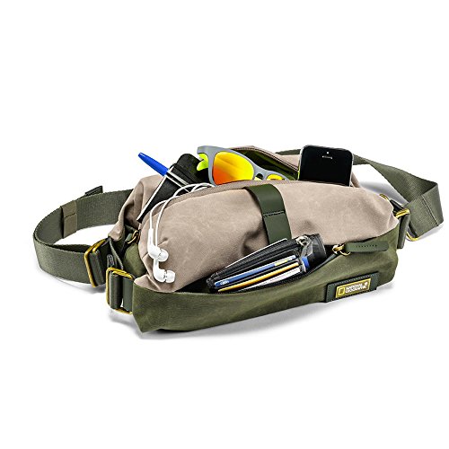 National Geographic Rain Forest Camera Waistpack, Green/Beige (NG RF 4474)
