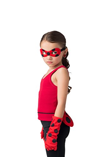 Bandai – 39780 – Miraculous Fancy Dress Set, One size – Red