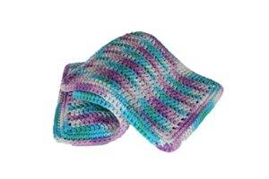 100% cotton hand crocheted potholder pot holder hot pad doily color: beach ball