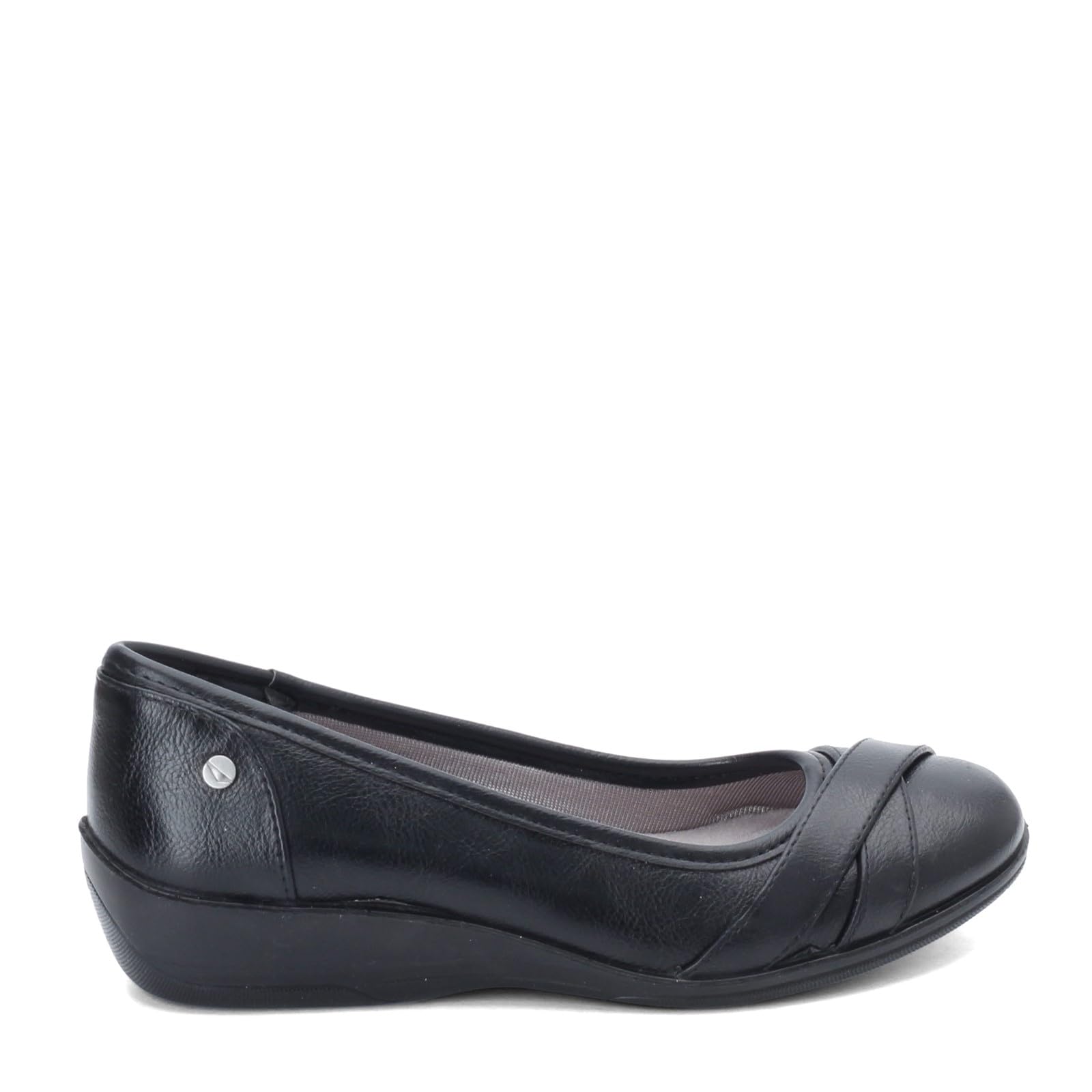 LifeStride womens I-loyal Flat, Black Tumble, 9.5 Wide US