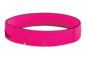 flipbelt running & fitness workout belt, hot pink, x-small
