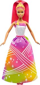 barbie rainbow princess lights and sounds african-american doll