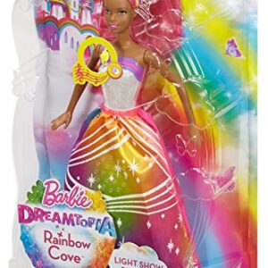 Barbie Rainbow Princess Lights and Sounds African-American Doll