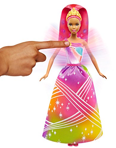 Barbie Rainbow Princess Lights and Sounds African-American Doll