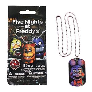 Officially Licensed Five Nights At Freddy's Dog Tags Necklace Mystery Pack 3-Pack "Contains 3 Random Dog Tag Necklaces"