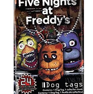 Officially Licensed Five Nights At Freddy's Dog Tags Necklace Mystery Pack 3-Pack "Contains 3 Random Dog Tag Necklaces"