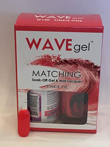 WAVEGEL Soak-0ff Gel & Nail Lacquer Matching Duo Set - Pinkie Pie - W140-140 I 0.5 Oz