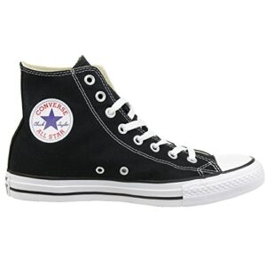 Converse Chuck Taylor All Star Classic High Top Sneakers (US Men 3 / US Women 5, Black/White)