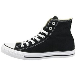 Converse Chuck Taylor All Star Classic High Top Sneakers (US Men 3 / US Women 5, Black/White)