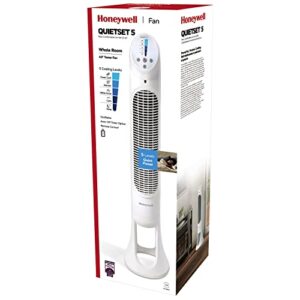 Honeywell QuietSet Tower Fan 5 Speed - White