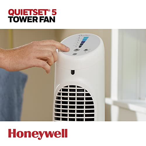 Honeywell QuietSet Tower Fan 5 Speed - White