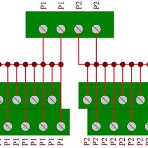 Electronics-Salon Panel Mount 12 Position Power Distribution Module Board.