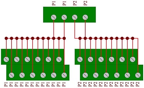 Electronics-Salon Panel Mount 12 Position Power Distribution Module Board.