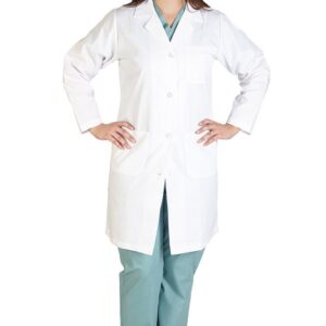 M&M SCRUBS Womens lab Coat - Lab Coat S White