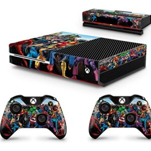 giZmoZ n gadgetZ Superhero Skins for Xbox One Console Decal Vinal Sticker + 2 Controller Set