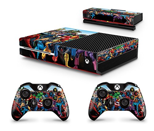 giZmoZ n gadgetZ Superhero Skins for Xbox One Console Decal Vinal Sticker + 2 Controller Set