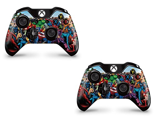 giZmoZ n gadgetZ Superhero Skins for Xbox One Console Decal Vinal Sticker + 2 Controller Set