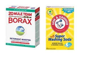 mule team liquid borax and arm & hammer super washing soda, variety pack, unscented 