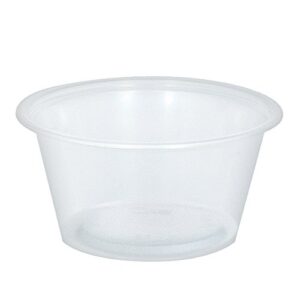 Unique Plastic Condiment Cups, 2 Oz, Clear