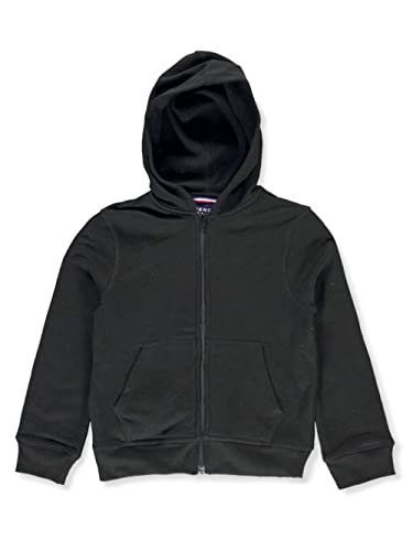 French Toast Boys' Big Fleece Hoodie, Black, 14-16