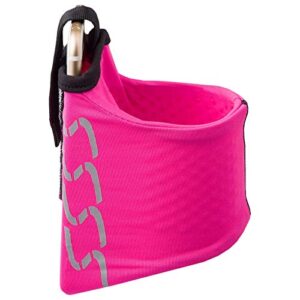 Sprigs Armband for iPhone 11/x/xr/8/7 Plus, Galaxy S10/S9, Google Pixel 4. Lightweight & Comfortable Running Armband, Stretches to Fit All Phones with Case - Hot Pink, Small