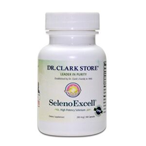 Dr. Clark SelenoExcell Selenium Supplement, 200mcg, 100 Gelatin Capsules