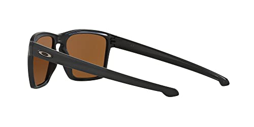 Oakley Men's OO9341 Sliver XL Rectangular Sunglasses, Matte Black/24K Iridium, 57 mm