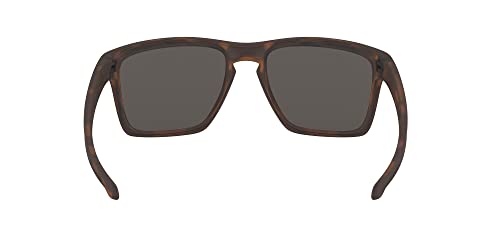 Oakley Men's OO9341 Sliver XL Rectangular Sunglasses, Matte Brown Tortoise/Warm Grey, 57 mm