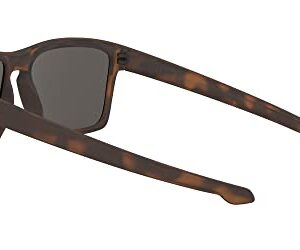 Oakley Men's OO9341 Sliver XL Rectangular Sunglasses, Matte Brown Tortoise/Warm Grey, 57 mm