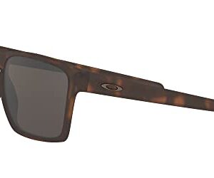 Oakley Men's OO9341 Sliver XL Rectangular Sunglasses, Matte Brown Tortoise/Warm Grey, 57 mm