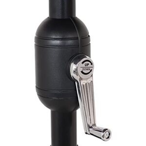 Sunnydaze 9-Foot Patio Umbrella - Push-Button Tilt and Crank Handle - Aluminum Pole and Polyester Shade Canopy - Beige