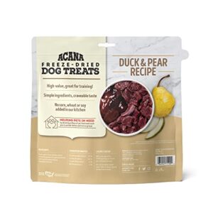 ACANA Singles Freeze Dried Dog Treats, Limited Ingredient Grain Free Duck & Pear Recipe, 3.25oz