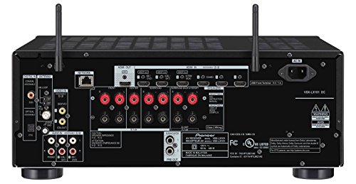Pioneer VSXLX101 7.2 Channel Networked AV Receiver with Built-In Bluetooth & Wi-Fi (Black)