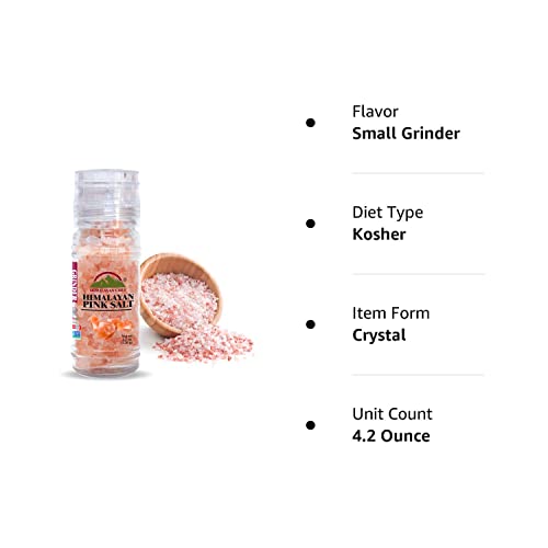 Himalayan Chef Himalayan Pink Salt Grinder-4.2 oz, (5303C)