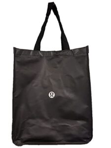 lululemon large reusable tote carryall gym bag (black)