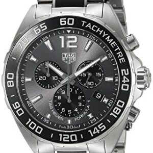 TAG Heuer Men's 'Formula 1' Swiss Quartz Stainless Steel Dress Watch, Color:Silver-Toned (Model: CAZ1011.BA0843)