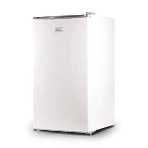 black+decker bcrk32w compact refrigerator energy star single door mini fridge with freezer, 3.2 cubic ft., white