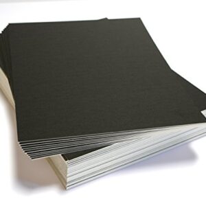 topseller100, Pack of 50 sheets 11x14 UNCUT matboard / mat boards (Black)