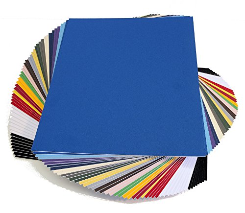 topseller100, Pack of 50 Sheets 8x10 Uncut matboard/mat Boards (Mix)