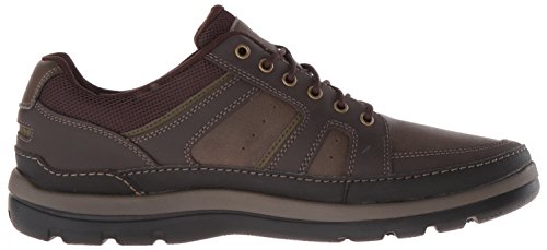 Rockport Men's Get Your Kicks Mudguard Blucher, Dark Brown Leather, 10