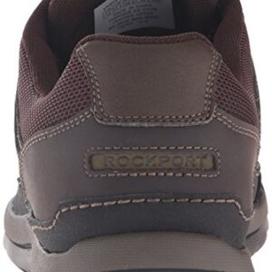 Rockport Men's Get Your Kicks Mudguard Blucher, Dark Brown Leather, 10