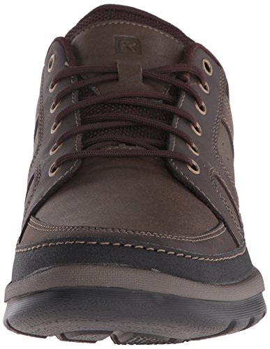 Rockport Men's Get Your Kicks Mudguard Blucher, Dark Brown Leather, 10