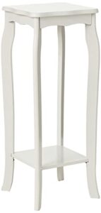 frenchi home furnishing 2 tier plant stand, white