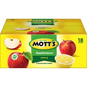 mott's applesauce, 4 ounce cup, 18 count