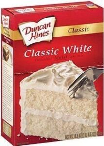 duncan hines classic white moist cake mix 15.25oz (pack of 2)