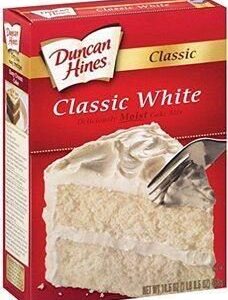 Duncan Hines Classic White Moist Cake Mix 15.25oz (Pack of 2)