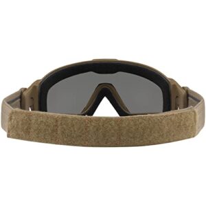 Oakley Men's Ballistic Halo Goggles Polarized Oval Eyewear, Terrain Tan, One Size