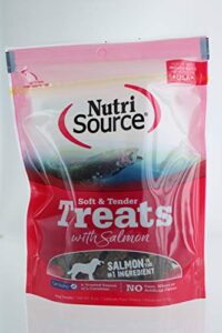 (3 pack) nutri source soft/tender dog treat flavor: salmon 6-ounces
